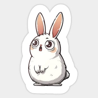 A Cute Easter Bunny Sticker